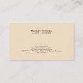 Makeup Artist Leopard Lip Visitenkarte (Rückseite)