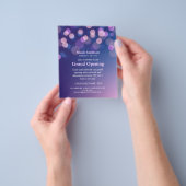 Makeup Artist Lila Glitzern Glam Grand Opening Flyer (Gruppe)