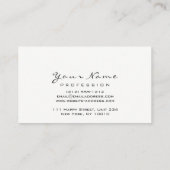 Makeup Artist Lips Beauty Red Lipstick Schwarz-wei Visitenkarte (Rückseite)