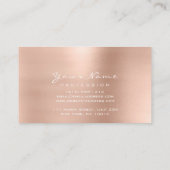 Makeup Artist Lips Powder Red Lipstick Glitzer Visitenkarte (Rückseite)