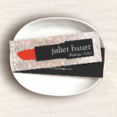 Makeup Artist Lipstick Beauty Mini Visitenkarte