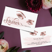 Makeup Artist Long Lashes Eyebrow Eyes Lash Brows Visitenkarte