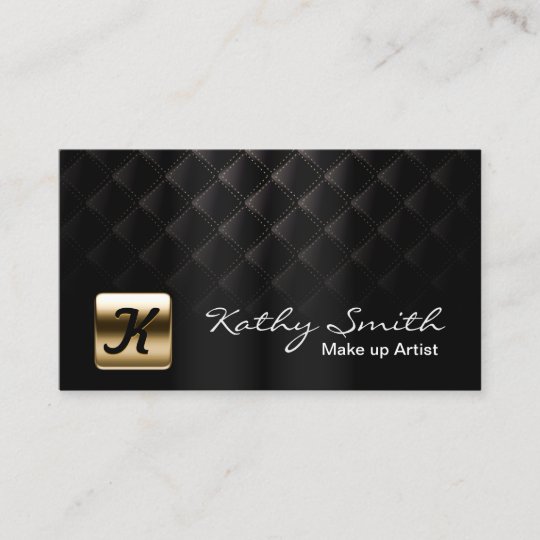 Makeup Artist Luxury Black Gold Elegant Visitenkarte Zazzle De