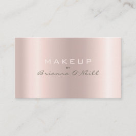 Makeup Artist Luxury Rose Gold Ombre Visitenkarte