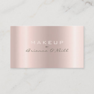 Makeup Artist Luxury Rose Gold Ombre Visitenkarte