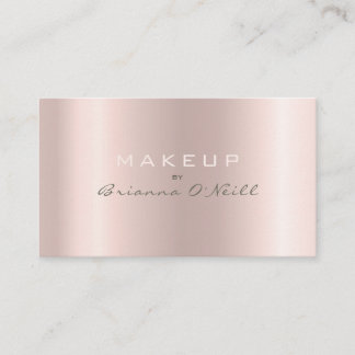 Makeup Artist Luxury Rose Gold Ombre Visitenkarte