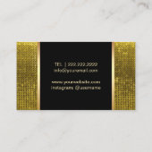 Makeup Artist Luxus Gold Liften Moderner Schönheit Visitenkarte (Rückseite)