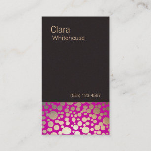 Makeup Artist Magenta Pink Business Card Visitenkarte