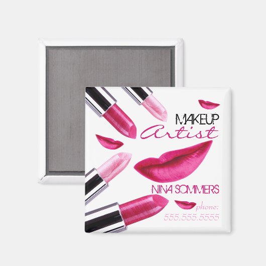 Makeup Artist Magnet (Vorderseite/Rückseite)