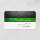 Makeup Artist / Makeup-Kit / Grün Visitenkarte (Rückseite)