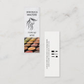 Makeup Artist | Makeup Palette | Beautician Mini Visitenkarte (Vorne/Hinten)