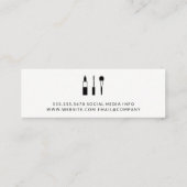 Makeup Artist | Makeup Palette | Beautician Mini Visitenkarte (Rückseite)