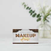 Makeup Artist Marquis Visitenkarte (Stehend Vorderseite)