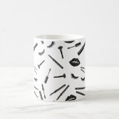 Makeup artist, mascara, lips, lipstick, Wimpern Kaffeetasse (Mittel)