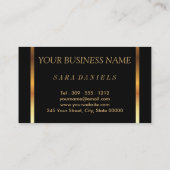 Makeup Artist mit Gold Confetti & Hot Pink Lippen Visitenkarte (Rückseite)