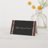 Makeup Artist mit Leopard & Rose Terminkarte (Rückseite)