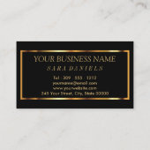 Makeup Artist mit Marble Gold & So Pink Lippen Visitenkarte (Rückseite)