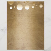 Makeup Artist Modern Gold Confetti Dots Grunge Flyer (Hinten)