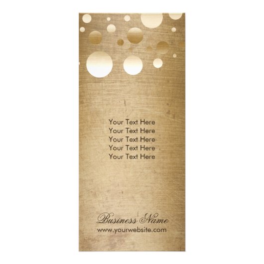 Makeup Artist Modern Gold Confetti Dots Grunge Werbekarte (Vorne)