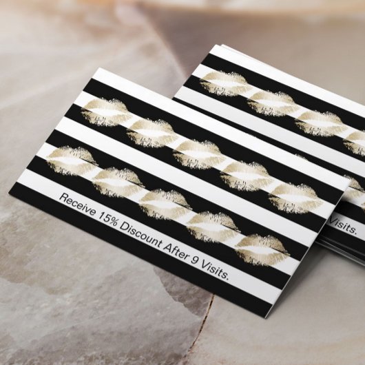 Makeup Artist Modern Gold Liften Treueuse Treuekarte