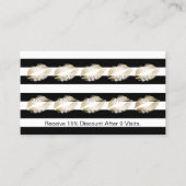 Makeup Artist Modern Gold Liften Treueuse Treuekarte (Vorderseite)