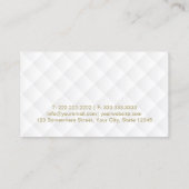 Makeup Artist Modern Gold Script Luxus Visitenkarte (Rückseite)