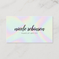 Makeup artist modern pastellfarben regenbogenholog
