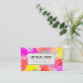 Makeup Artist Moderne Abstrakte Kunst #73 Visitenkarte (Stehend Vorderseite)