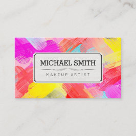 Makeup Artist Moderne Abstrakte Kunst #73 Visitenkarte