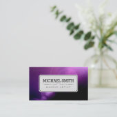 Makeup Artist Moderne Galaxie #3 Visitenkarte (Stehend Vorderseite)