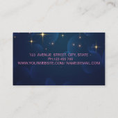 Makeup Artist Moderne Glitterie Lippen Treppen Nav Visitenkarte (Rückseite)