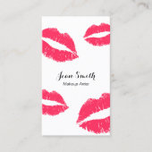 Makeup Artist Moderne Kunst, Dichtung und Musik Visitenkarte (Vorderseite)