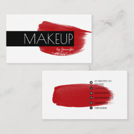 Makeup Artist Moderne Minimalistische Social Media Visitenkarte