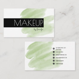 Makeup Artist Moderne Minimalistische Social Media Visitenkarte