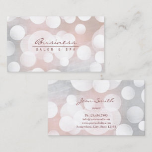 Makeup Artist Moderne Silbernen Schönheitssalon We Visitenkarte