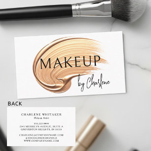 Makeup Artist Moderne Typografie Visitenkarte
