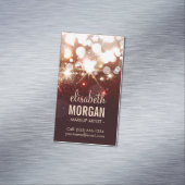 Makeup Artist - Moderner Glitzer Sparkle Magnetische Visitenkarte (Beispiel)