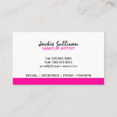 Makeup Artist Monogramm Visitenkarte (Rückseite)