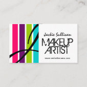 Makeup Artist Monogramm Visitenkarte (Vorderseite)
