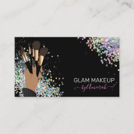 Makeup Artist, MUA, Beauty Salon Holographic Visitenkarte