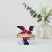 Makeup Artist | Nägel und Makeup Quadratische Visitenkarte (Stehend Vorderseite)