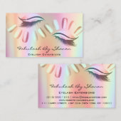 Makeup Artist Nails Eyelash Extension Holograp Vip Visitenkarte (Vorne/Hinten)