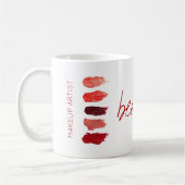 Makeup artist name lipstick farben Schönheit Kaffeetasse (Links)