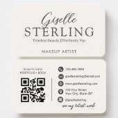 Makeup Artist Neutral QR Code Visitenkarte