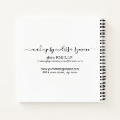 Makeup Artist Notebook Notizblock (Rückseite)