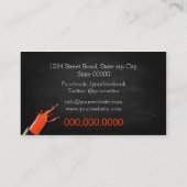 Makeup Artist / Orange Lipstick Visitenkarte (Rückseite)