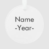 Makeup Artist Ornament (Rückseite)