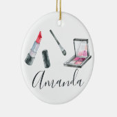 Makeup Artist Personalisierte Kunst Keramik Ornament (Rechts)