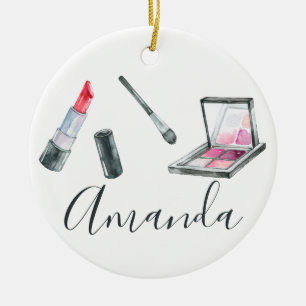 Makeup Artist Personalisierte Kunst Keramik Ornament