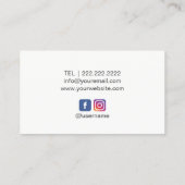 Makeup Artist Pinacoteca Casa Serodine Visitenkarte (Rückseite)